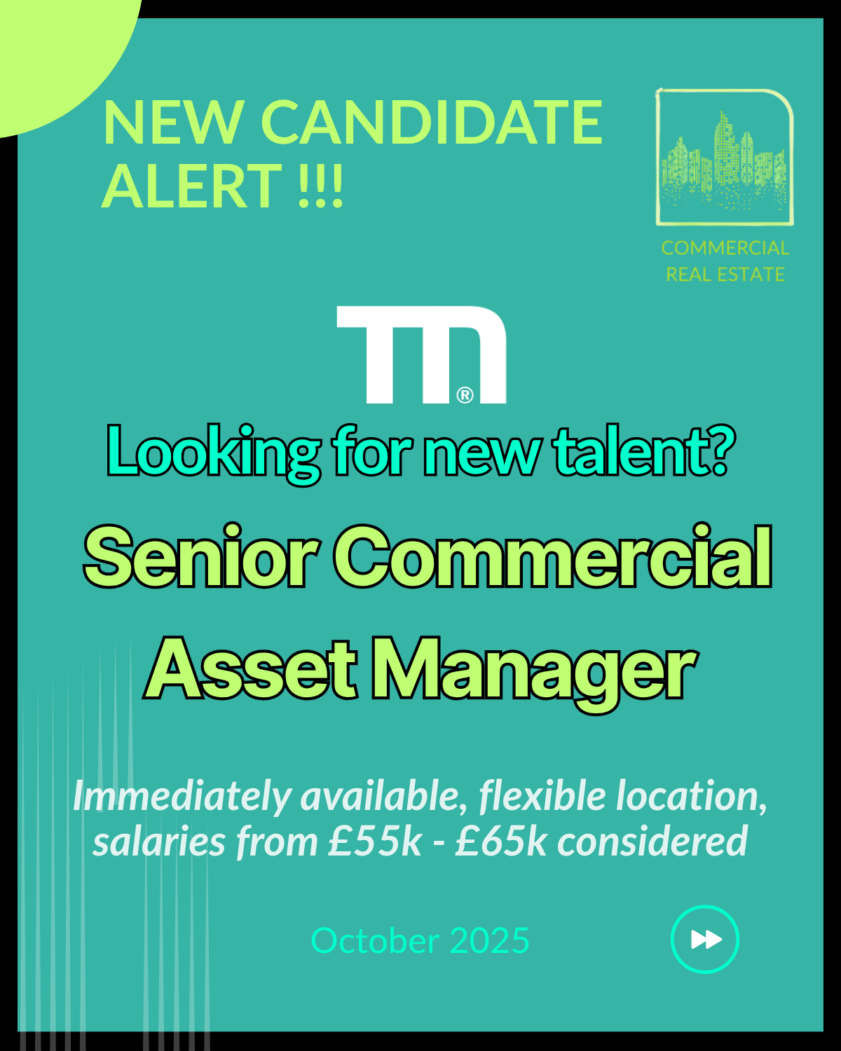 Candidate Alert - Senior Commercial Asset Manager with a strong FM/PM background