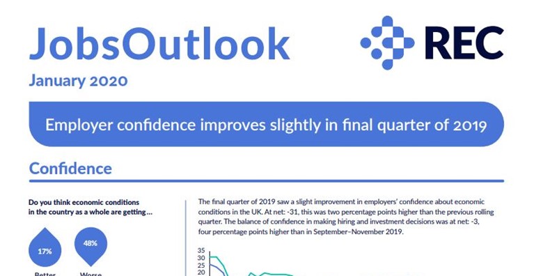 Jobs Outlook 2020 - Employer confidence improves